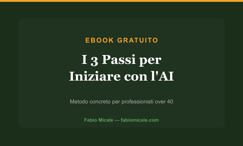Ebook: I 3 Passi per Iniziare con l'AI